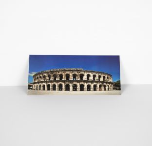 Carte postale panoramique des Arènes