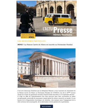 L'Actu Presse Nîmes Tourisme